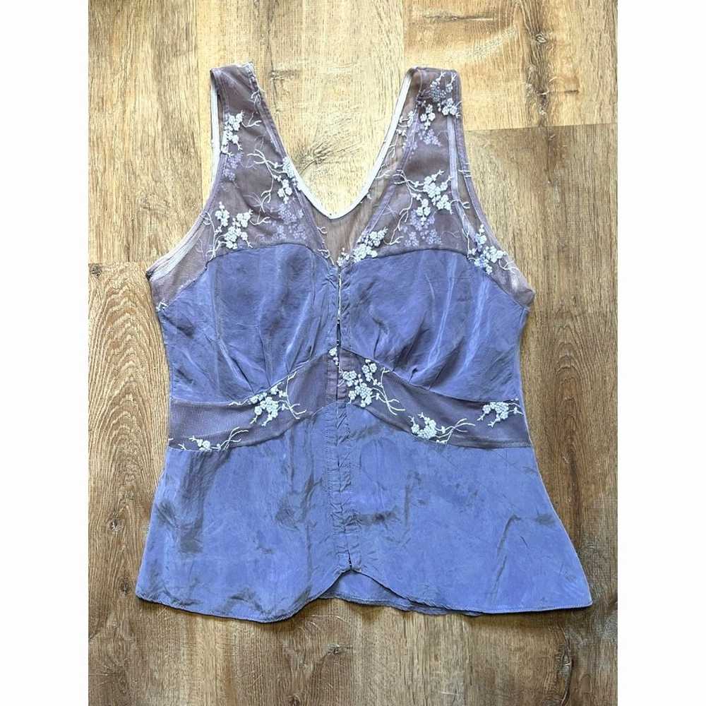 Vintage Steffi Dobrindt Purple Floral Y2k Fairy T… - image 2