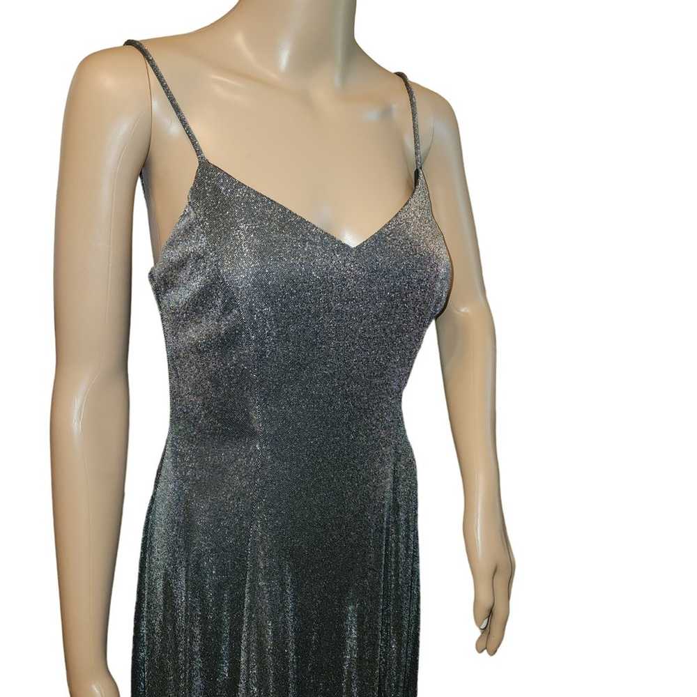 Vintage 90s Y2K Moda International Sz 6 Metallic … - image 2