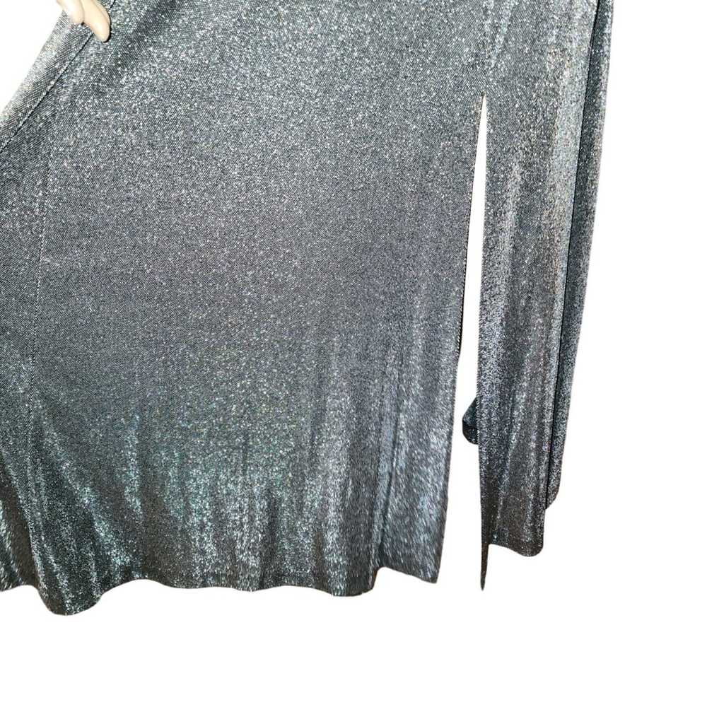 Vintage 90s Y2K Moda International Sz 6 Metallic … - image 5