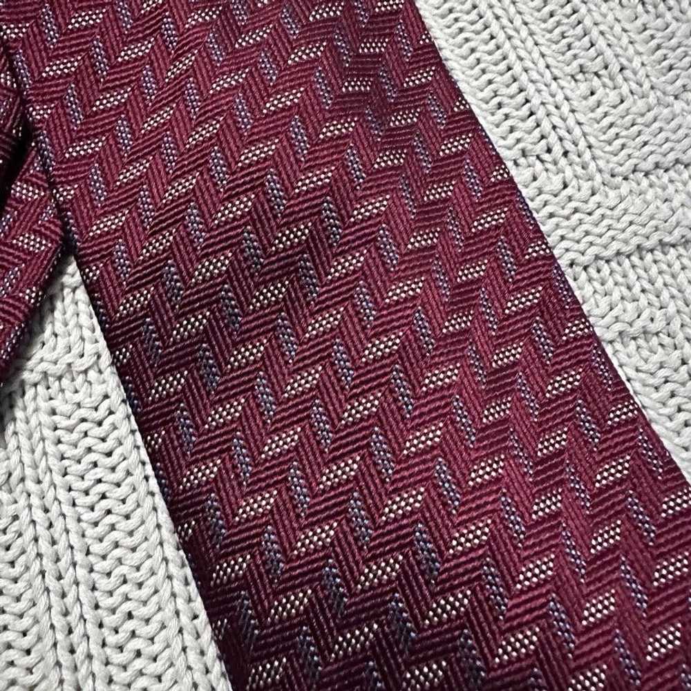 Barneys New York Barneys New York maroon herringb… - image 2