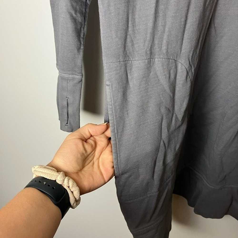 Athleta Gray Eco Wash Long Sleeve Sweater Dress w… - image 7