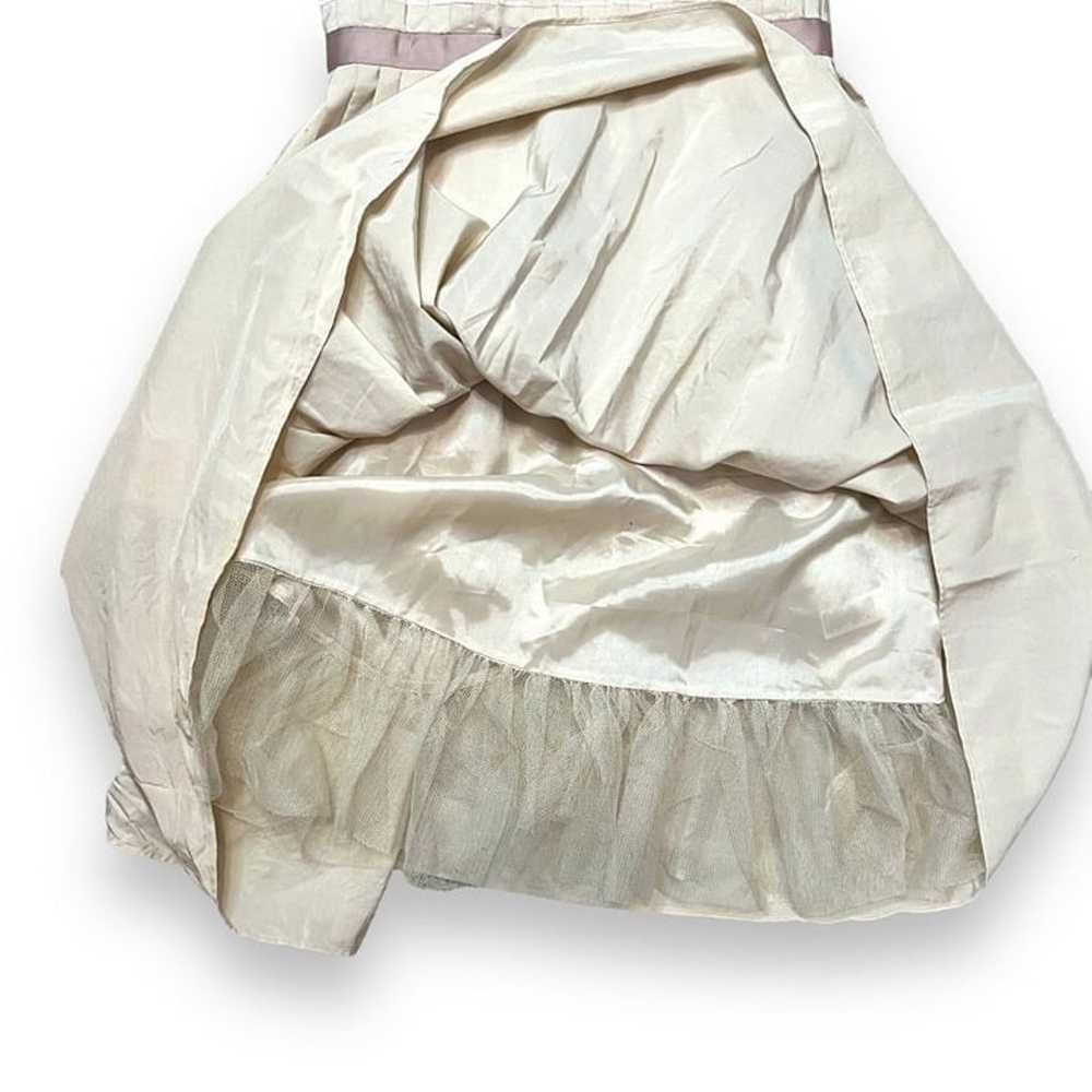 Moulinette Soeurs Beige Pleated Silk & Cotton Sle… - image 12