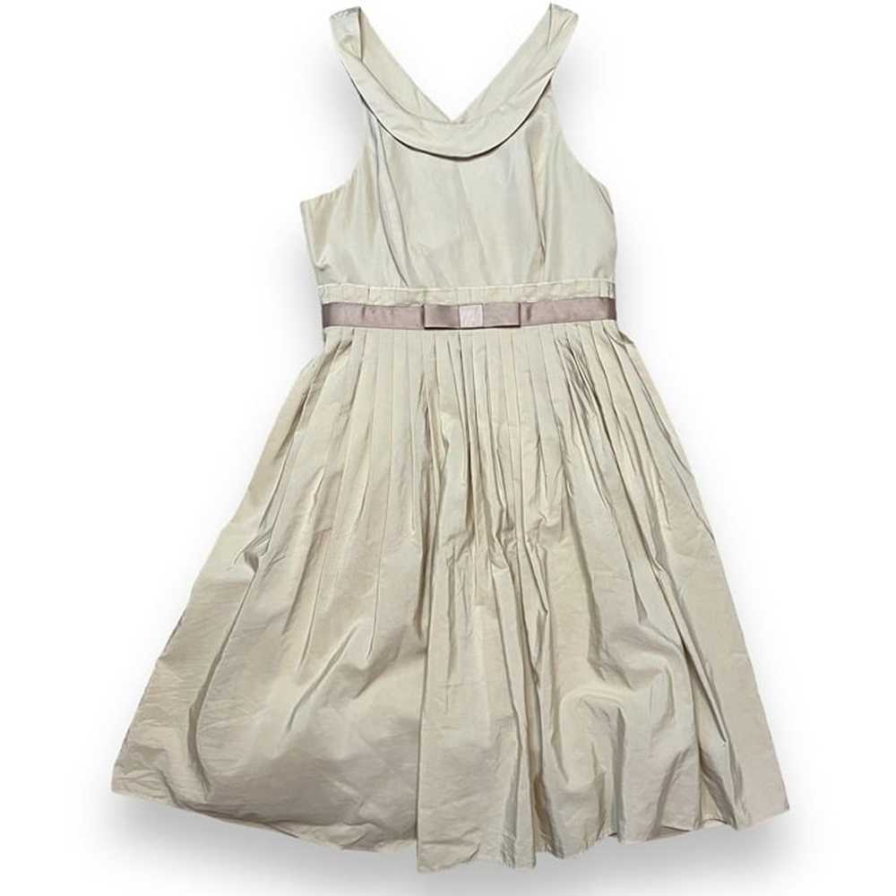 Moulinette Soeurs Beige Pleated Silk & Cotton Sle… - image 1