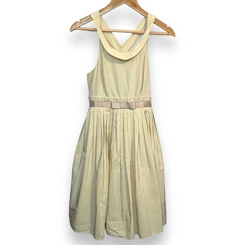 Moulinette Soeurs Beige Pleated Silk & Cotton Sle… - image 5