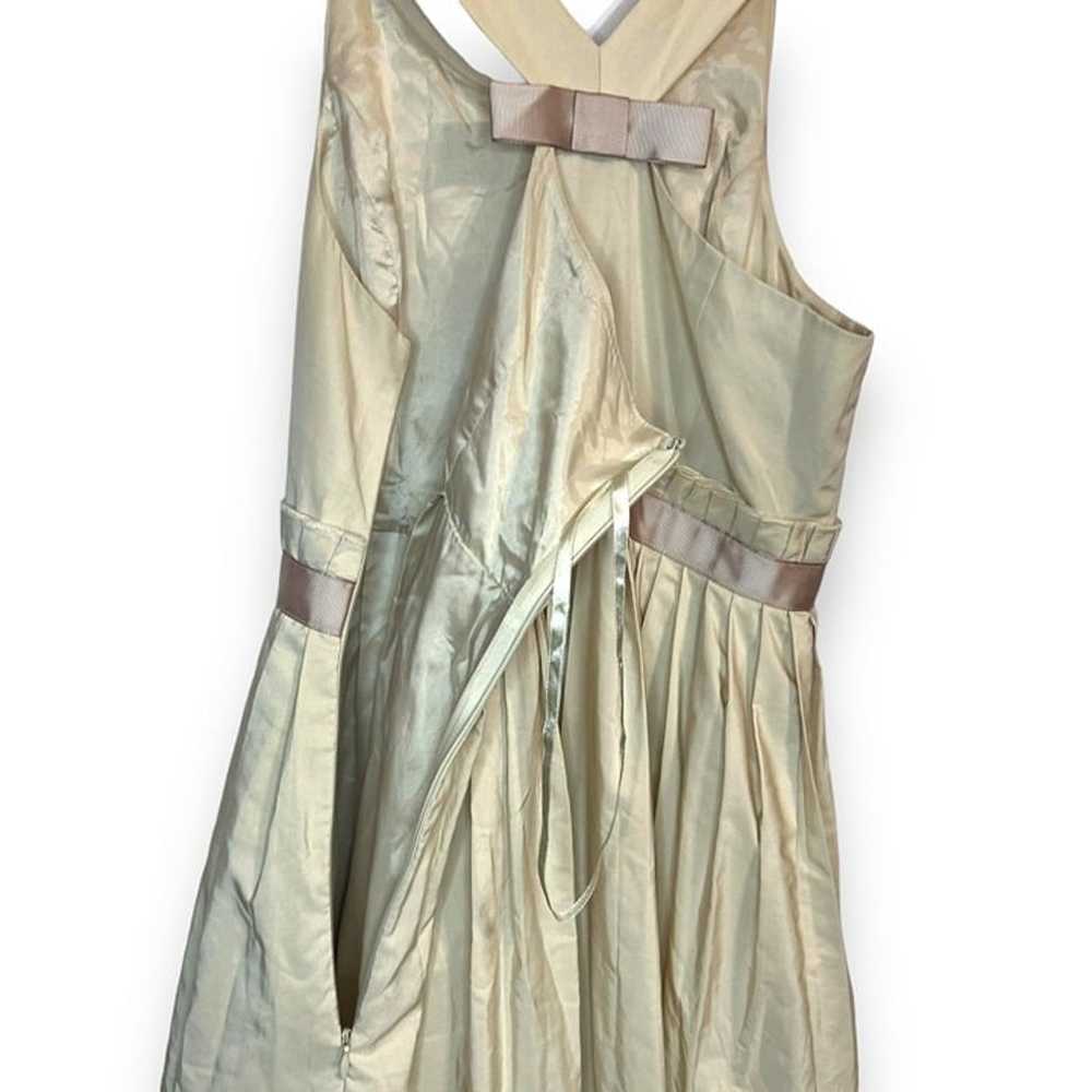 Moulinette Soeurs Beige Pleated Silk & Cotton Sle… - image 7