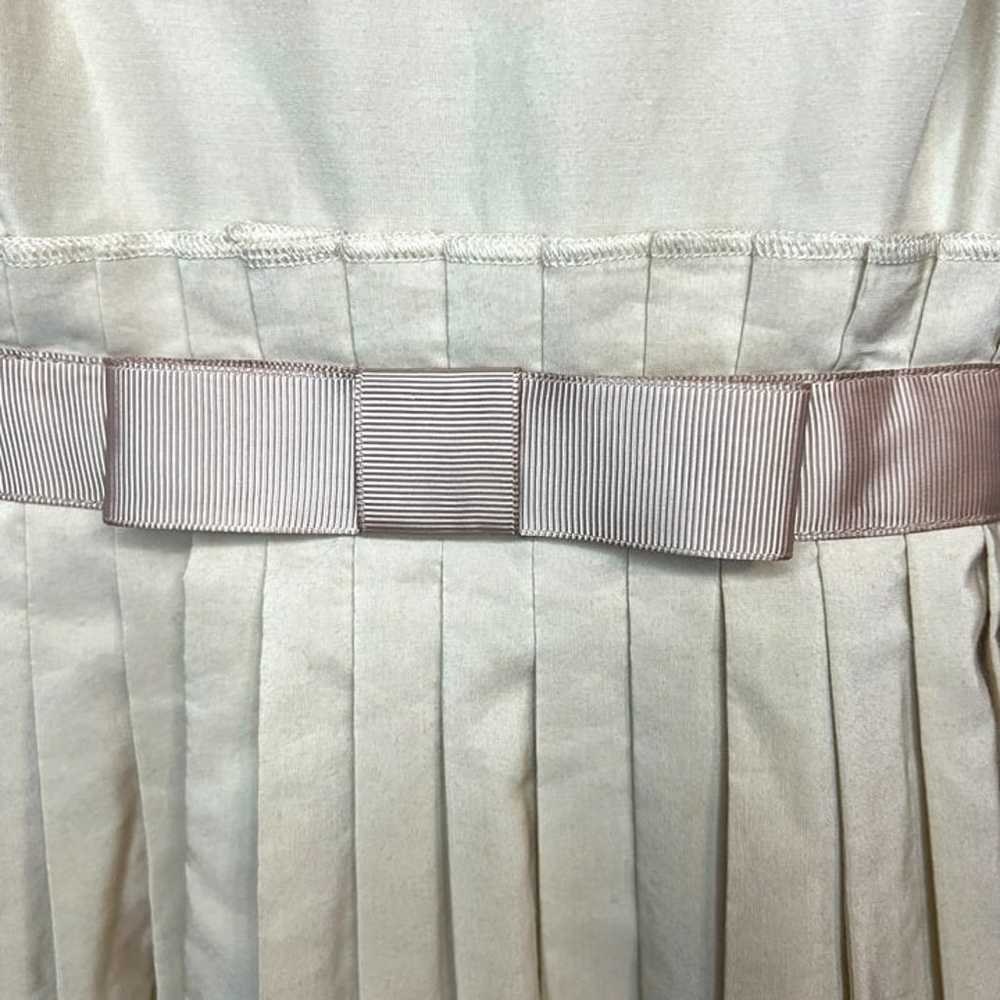 Moulinette Soeurs Beige Pleated Silk & Cotton Sle… - image 9