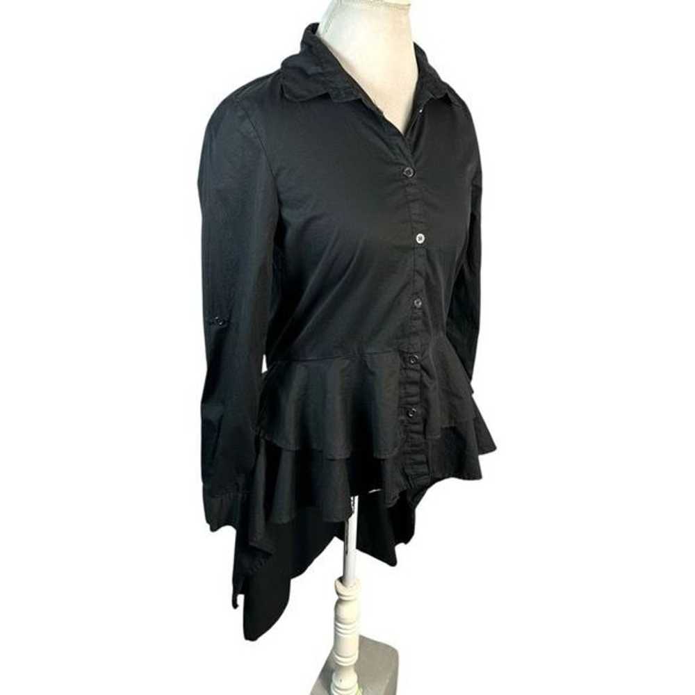 Vintage Carole Christian Black Button Shirt Layer… - image 5