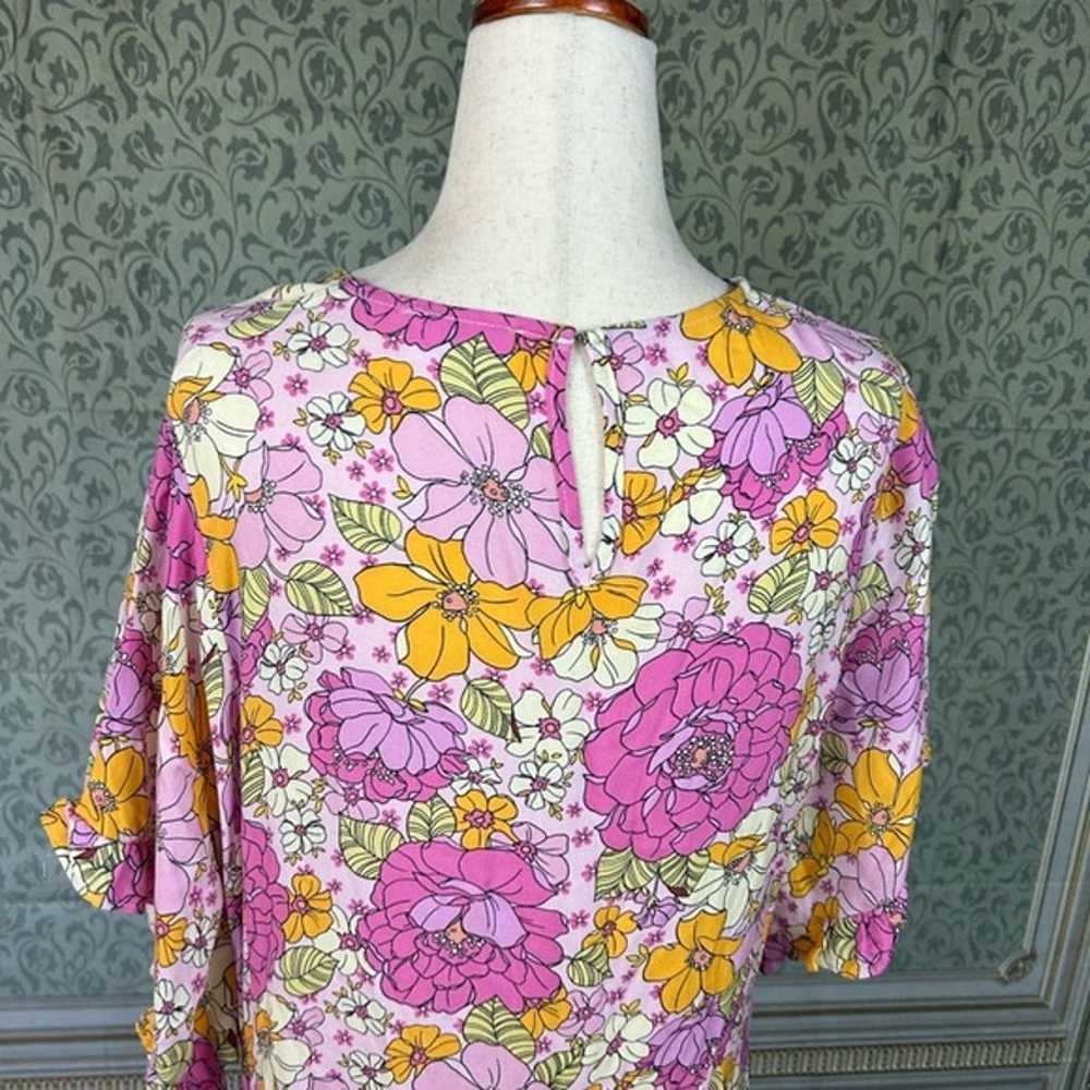 Anthropologie STORIA floral dress size S bloomcor… - image 7