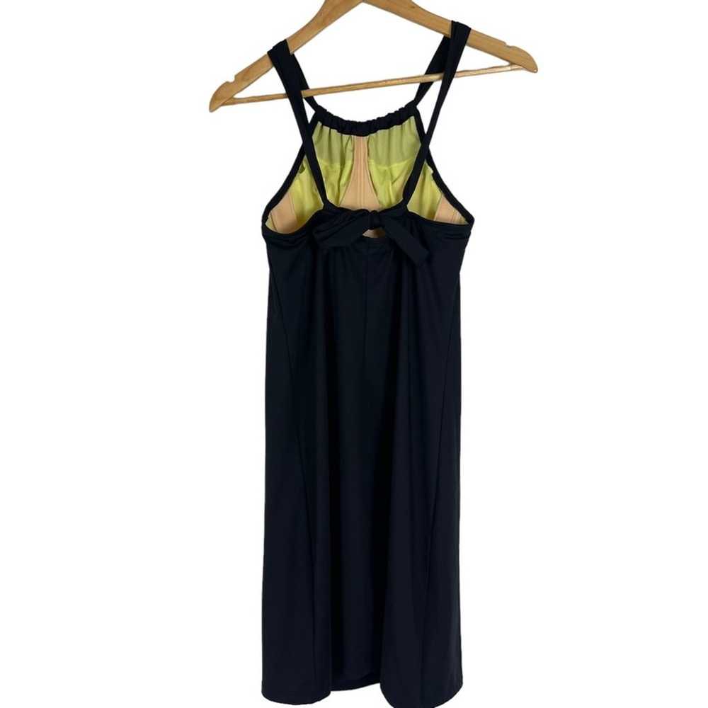 Athleta Sleeveless Kokomo Swim Dress Black Small - image 4