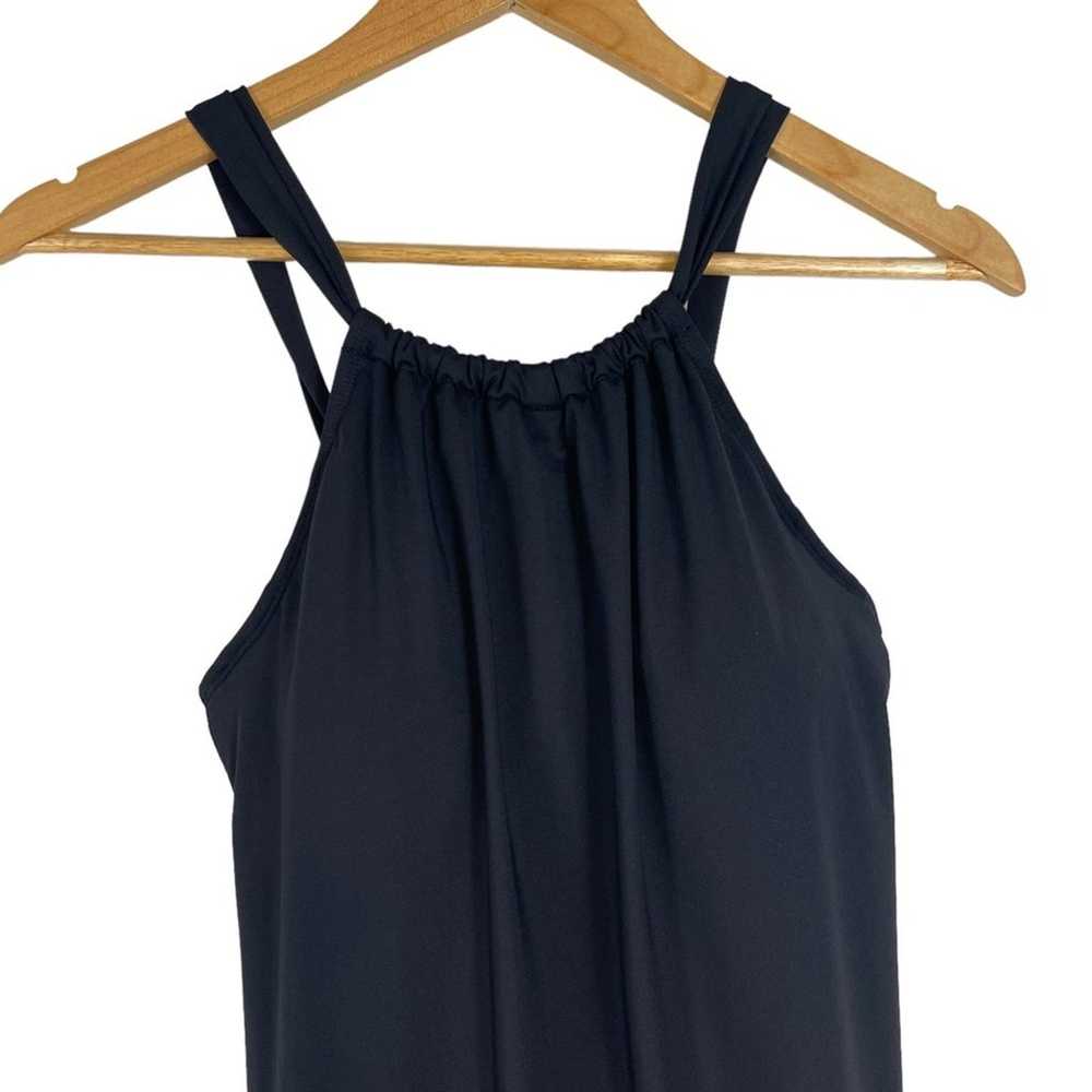 Athleta Sleeveless Kokomo Swim Dress Black Small - image 6