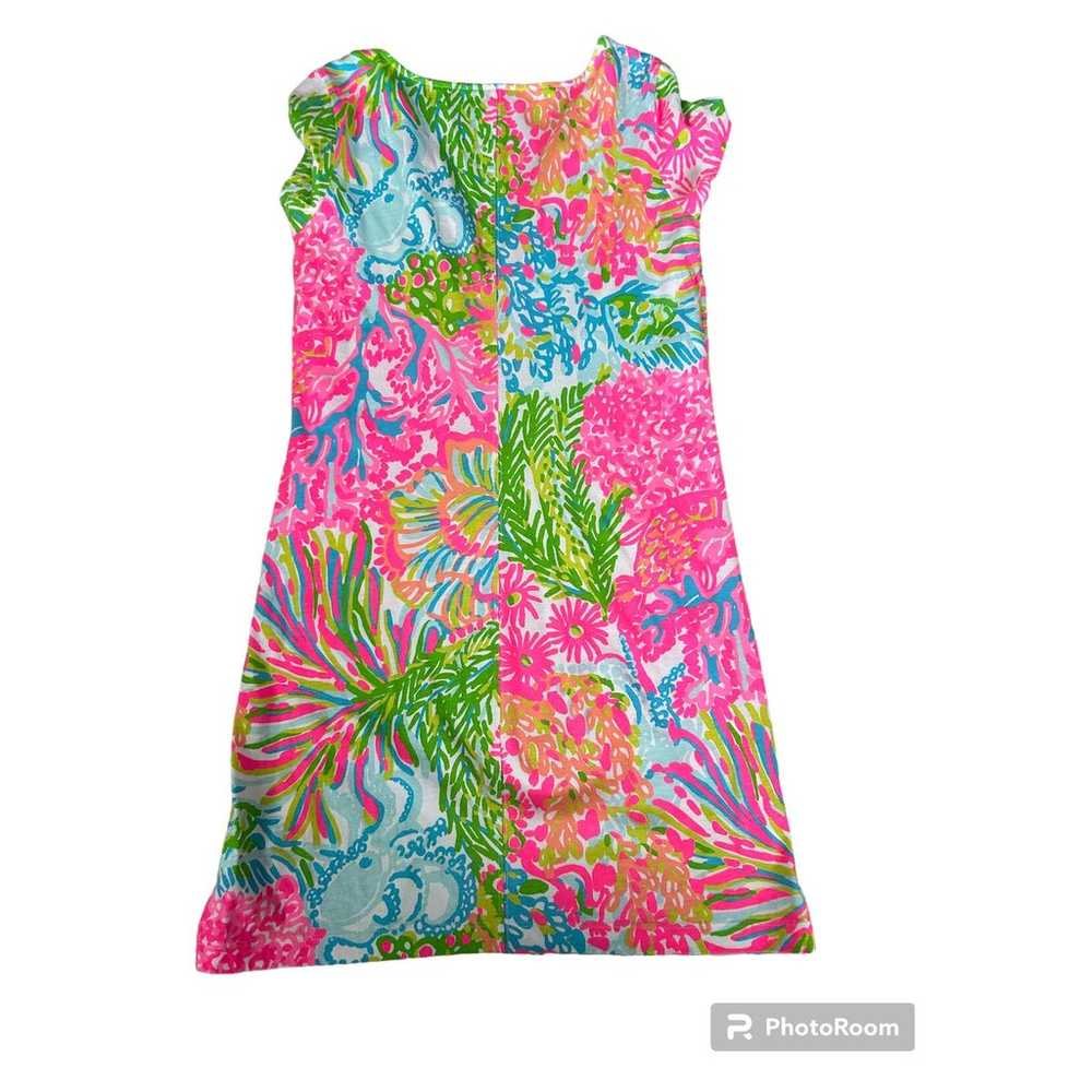 Lilly Pulitzer Brewster Dress Small Pink Green Mo… - image 6