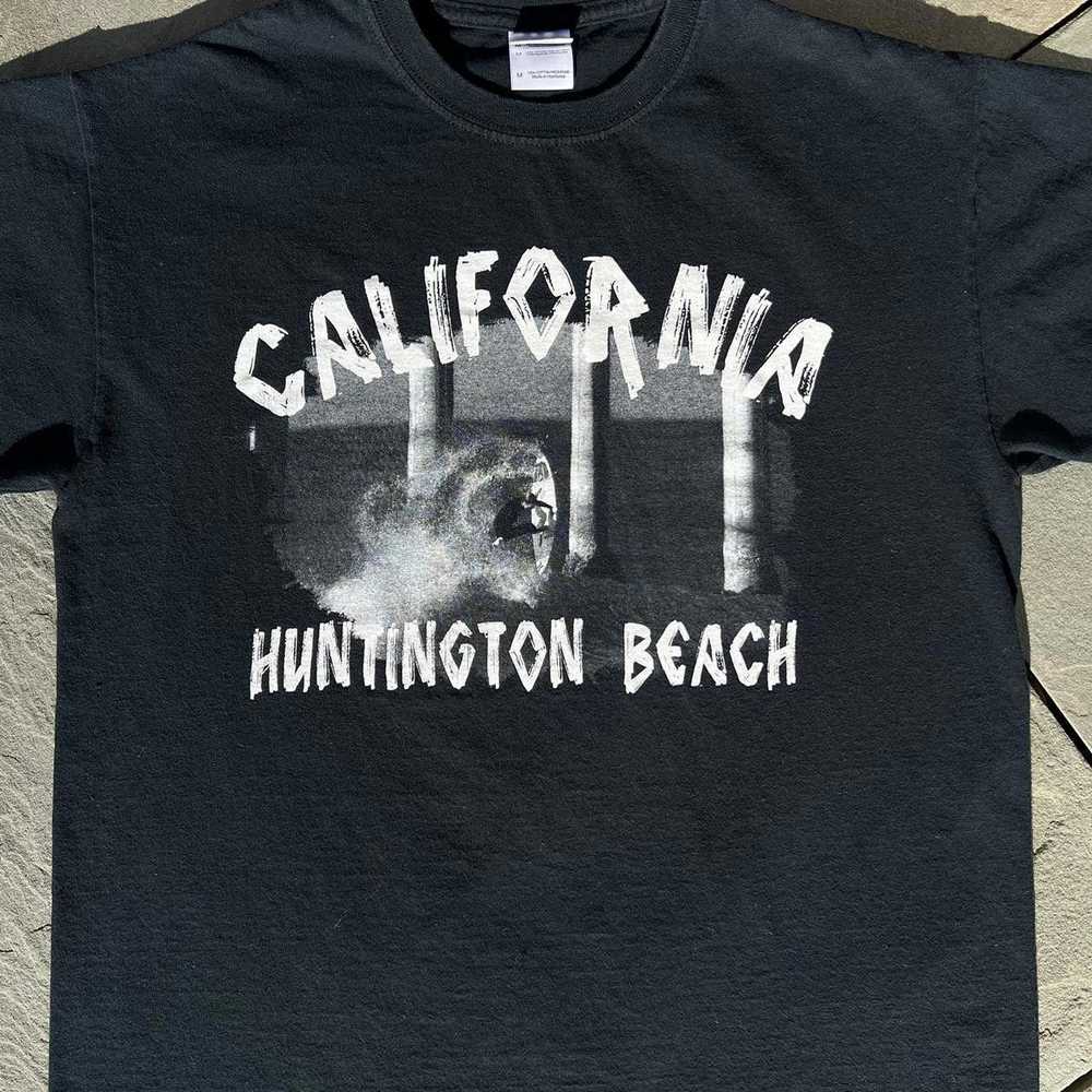 Gildan Black Huntington Beach California Surfing … - image 2