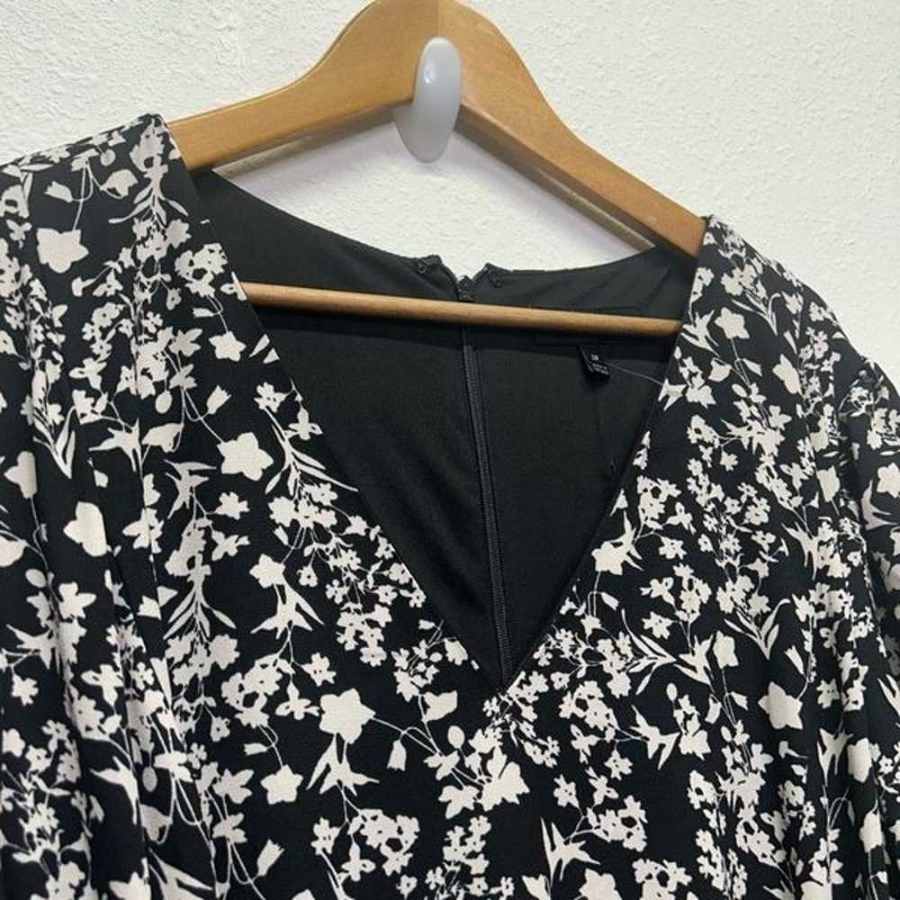 Lane Bryant NWOT Black White Floral Cottagecore P… - image 6