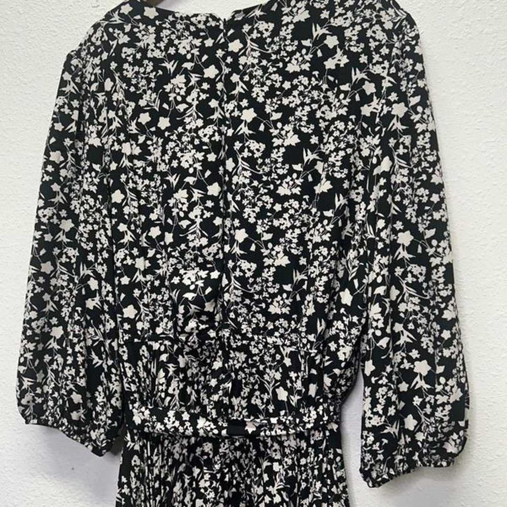 Lane Bryant NWOT Black White Floral Cottagecore P… - image 9