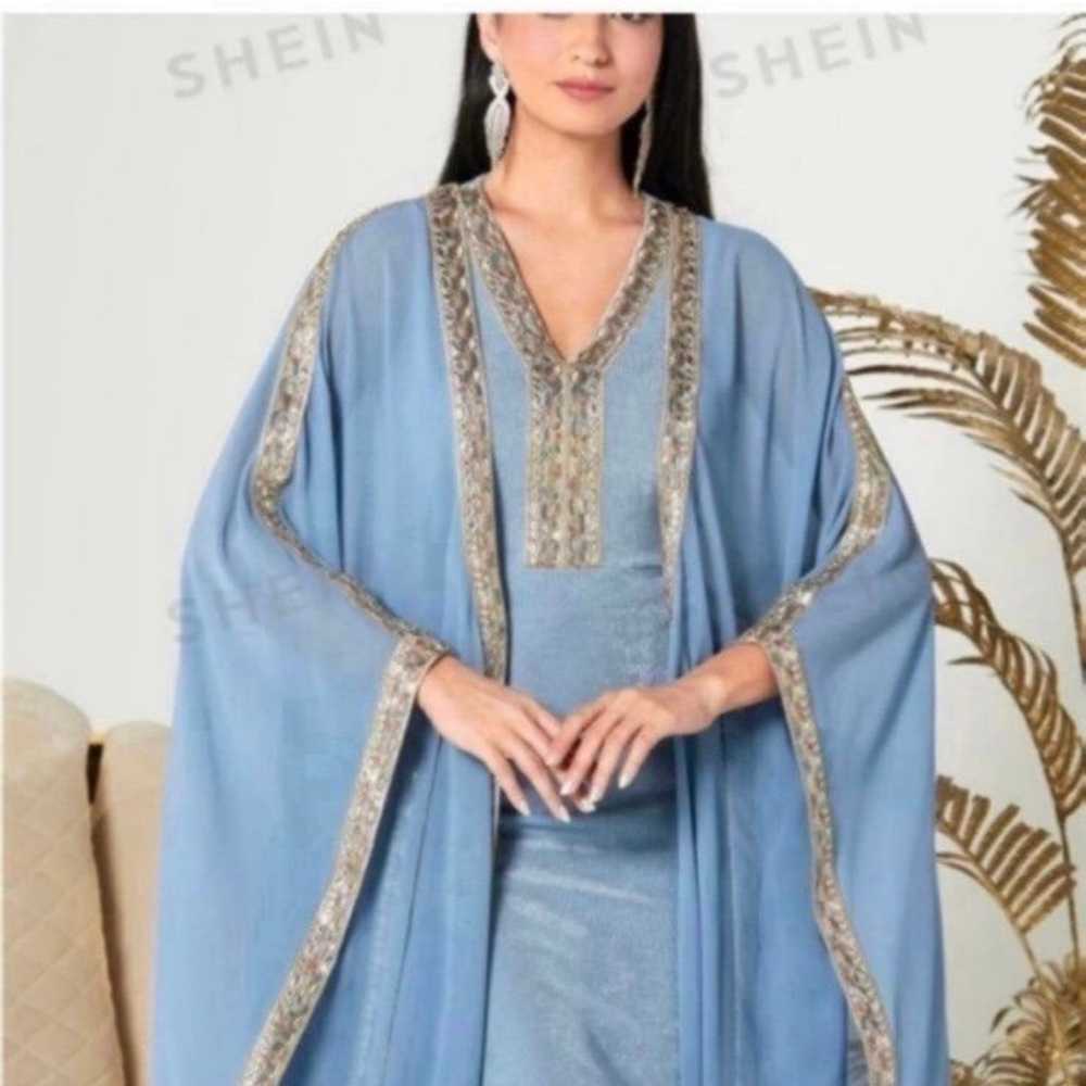 Two piece kaftan dress size medium - image 1