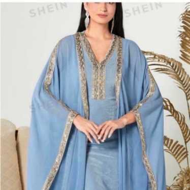 Two piece kaftan dress size medium - image 1