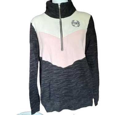 Pink Women's PINK Black & Pink Quarter Zip Sweatsh