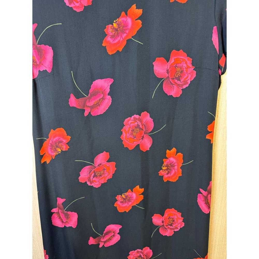 Valerie Stevens silk vintage floral sheath dress - image 2