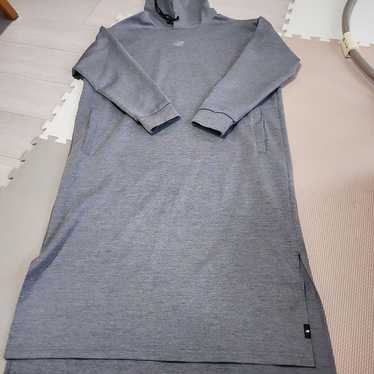 New Balance Gray Hooded Long Dress