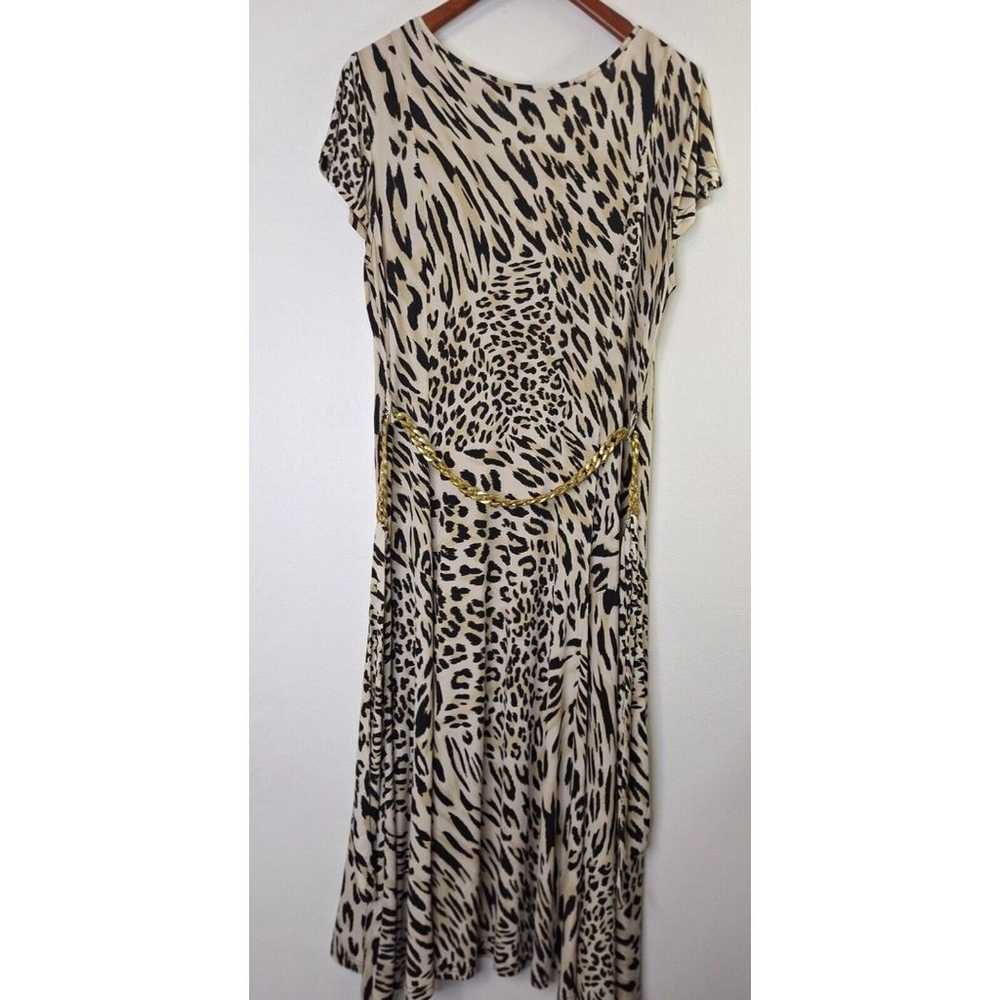 LENNIE for NINA LEONARD Leopard Animal Print Maxi… - image 2