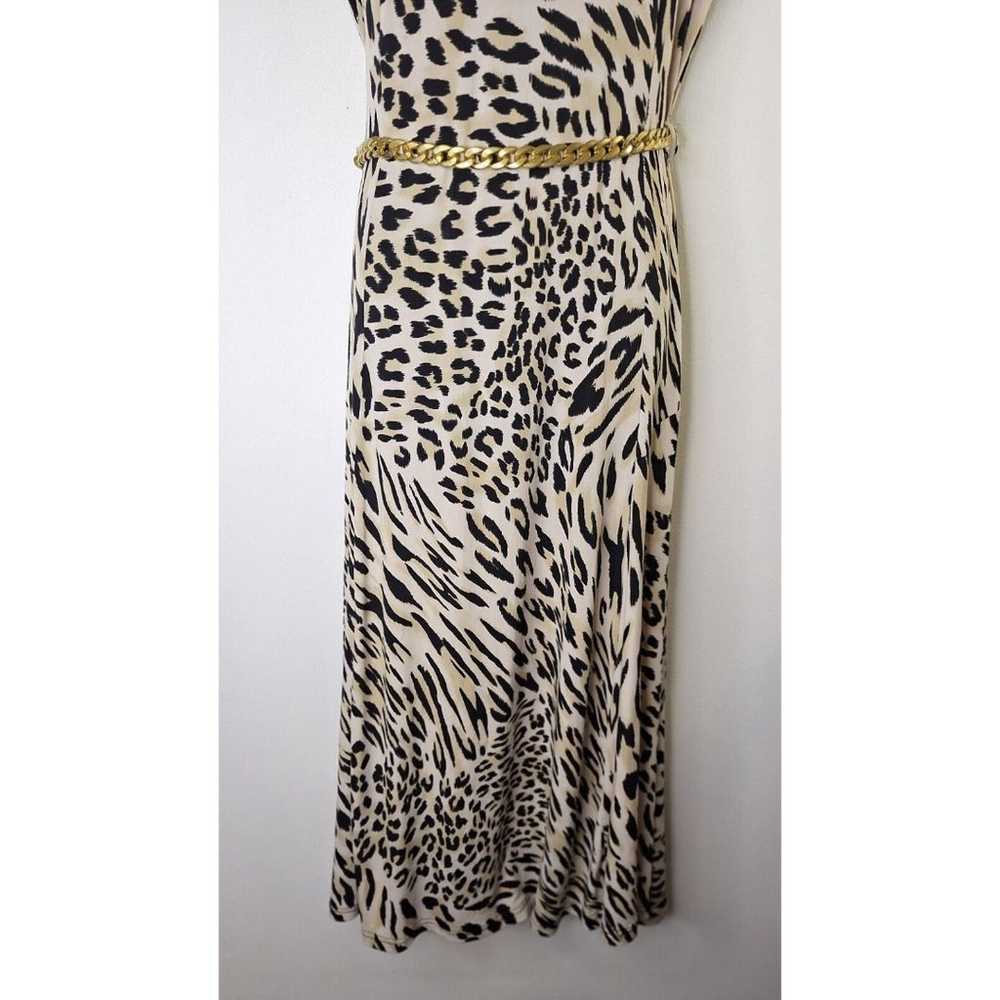 LENNIE for NINA LEONARD Leopard Animal Print Maxi… - image 7