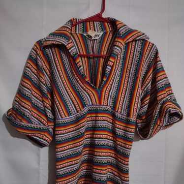 Vintage Rare Langtry Disco Hippie BOHO 60s Rainbo… - image 1