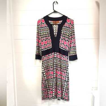 Tory Burch 100% Silk Knee Length Dress Size Medium