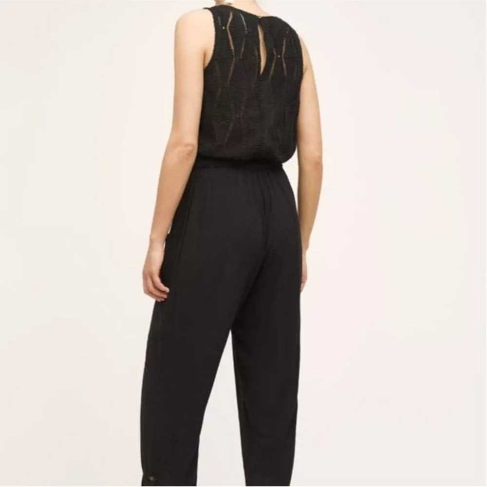 Anthropologie Hei Hei Taj Embroidered black gauze… - image 2