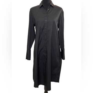 New ~ NORDSTROM ~Black 100% Cotton Shirt Dress ! … - image 1