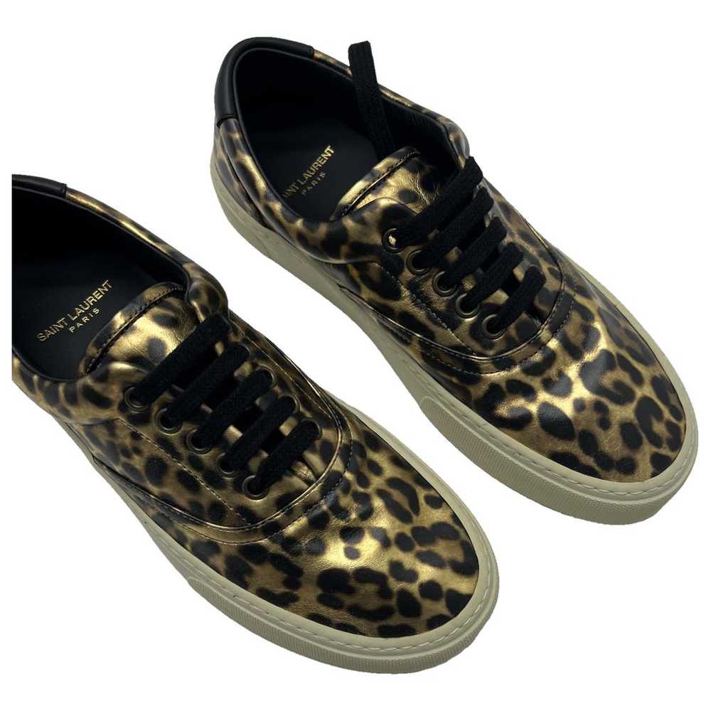 Saint Laurent Venice leather low trainers - image 1