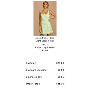 Lulus green floral mini dress - image 1