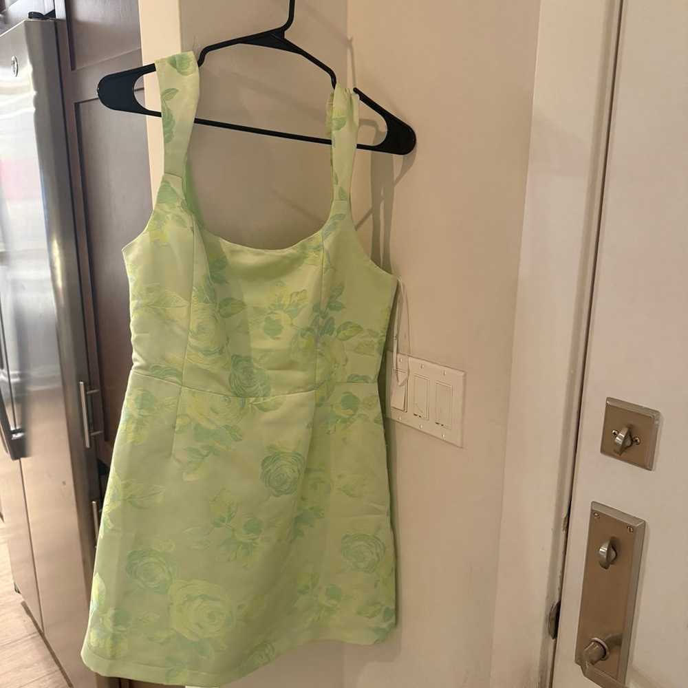 Lulus green floral mini dress - image 2