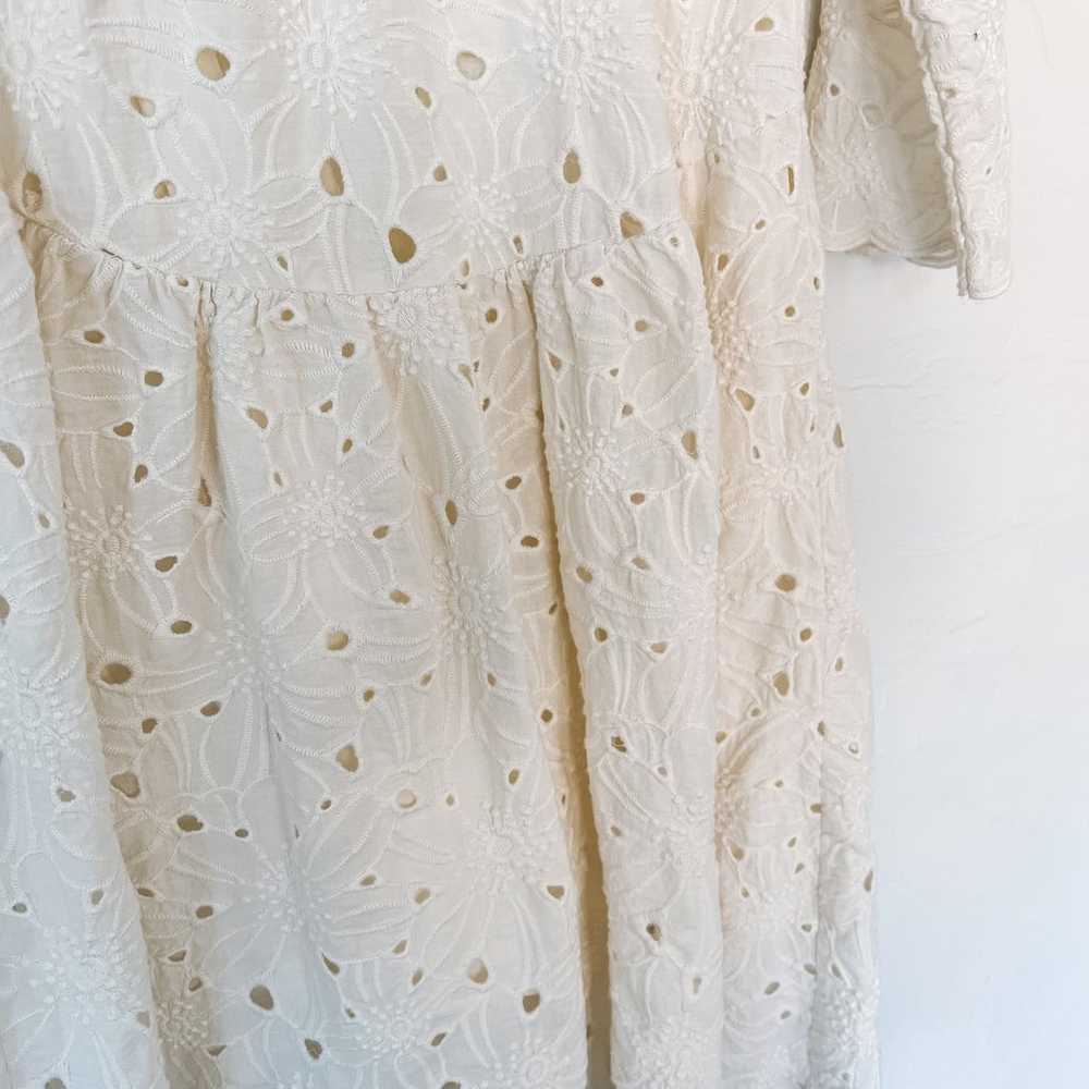 Lili Wang for Lili's Closet White Eyelet Dress Sm… - image 3