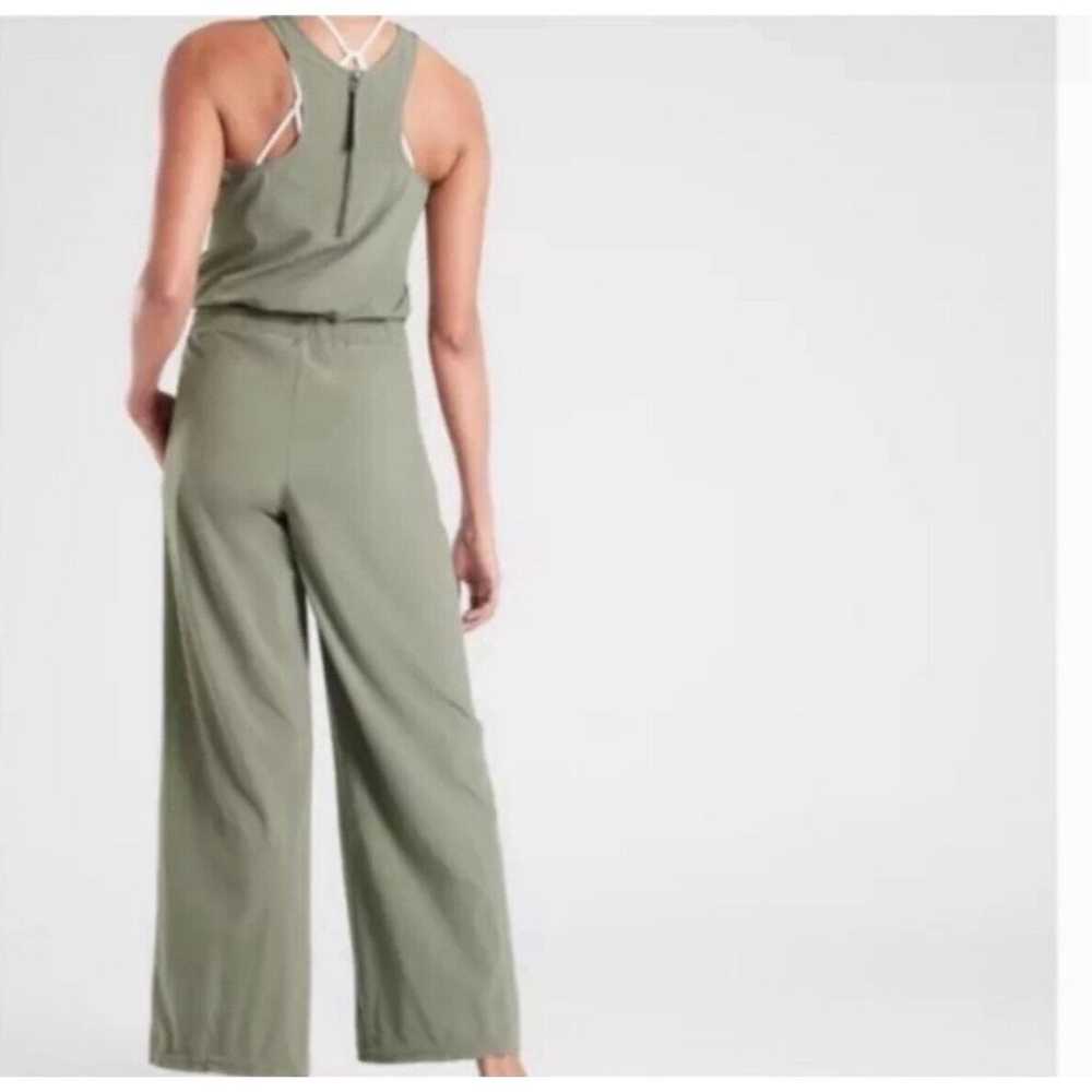 Athleta Revive Jumpsuit Laurel Olive Green Size 6… - image 4