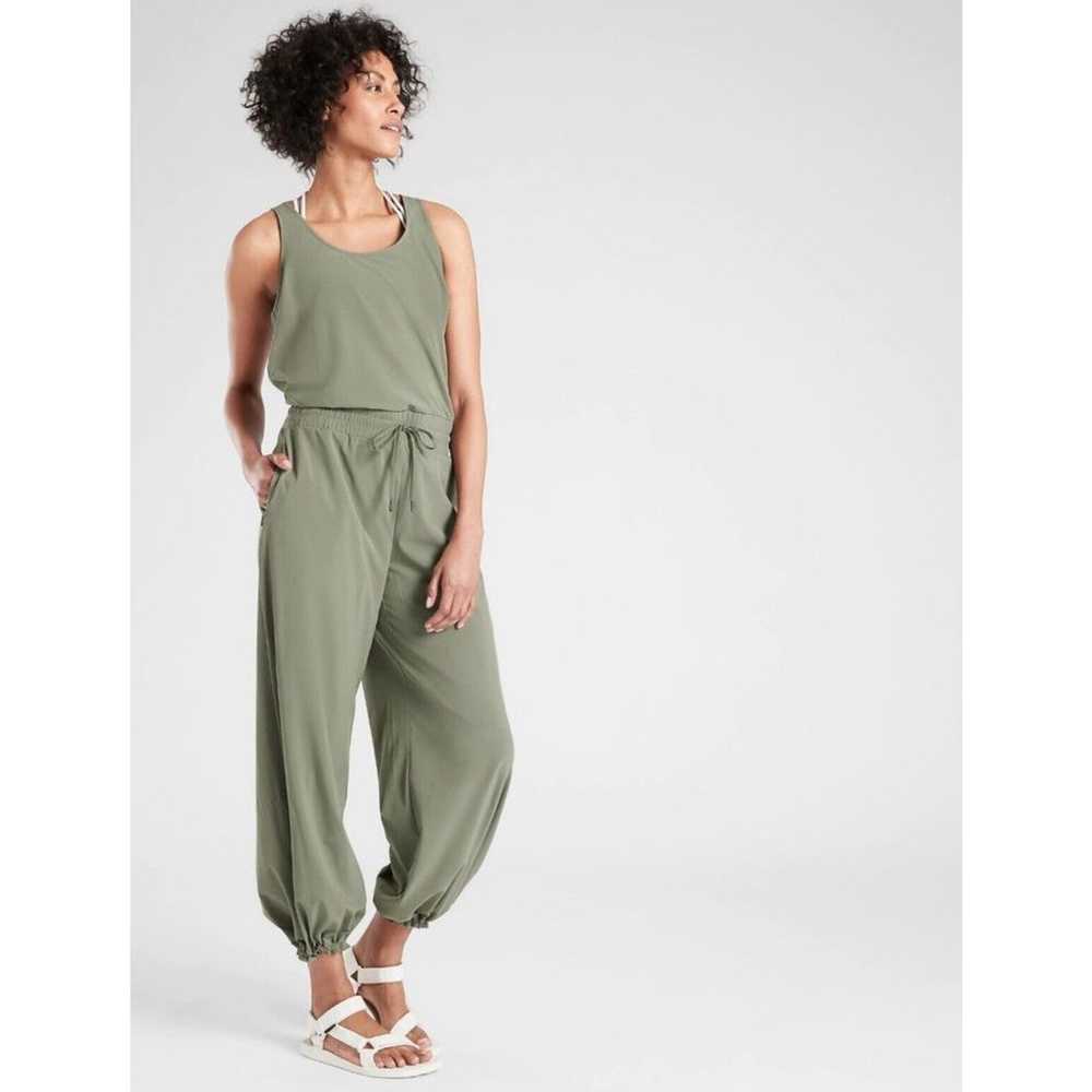 Athleta Revive Jumpsuit Laurel Olive Green Size 6… - image 5