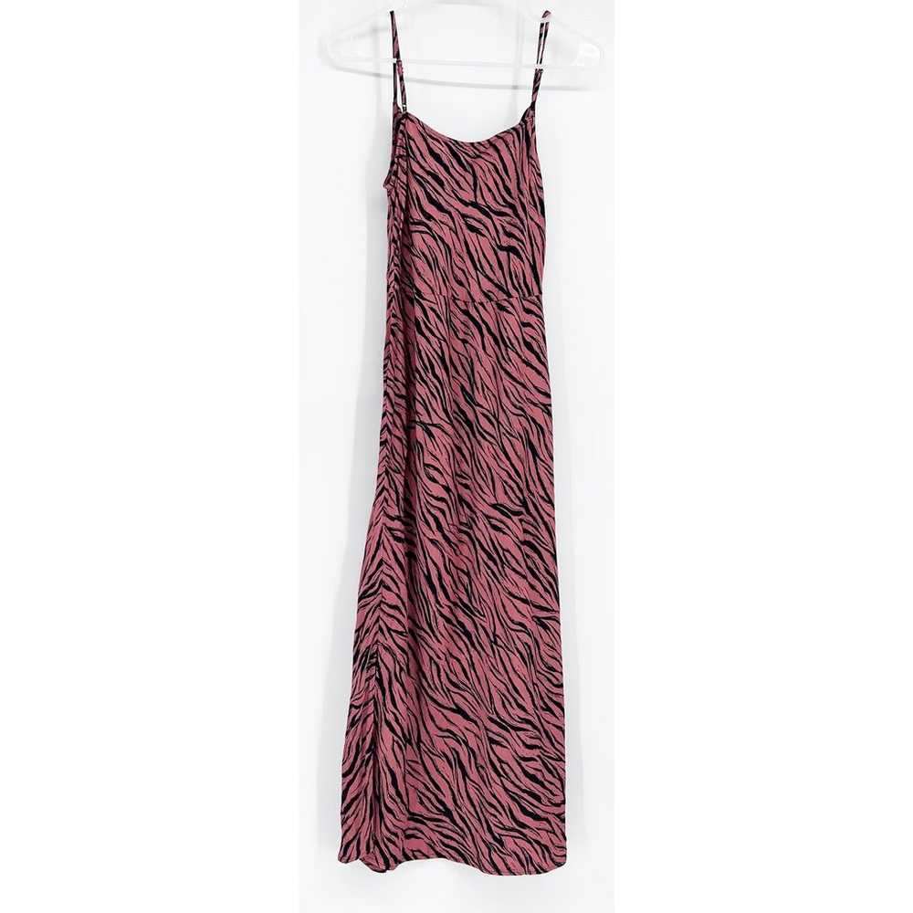 By Anthropologie Elyse Printed Bias Satin Slip Dr… - image 3