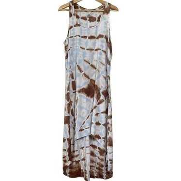 Hard Tail Tie Dye Dress Midi High Low Hem Sleevel… - image 1