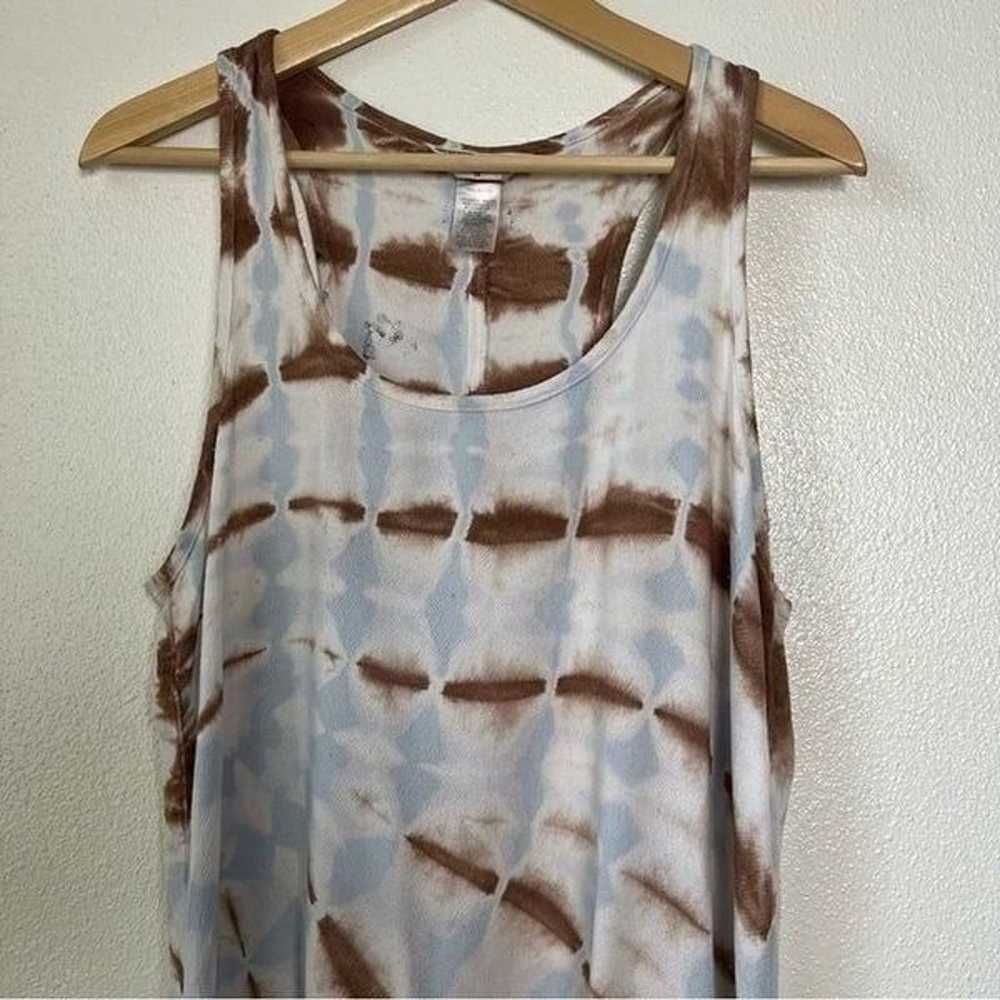 Hard Tail Tie Dye Dress Midi High Low Hem Sleevel… - image 3