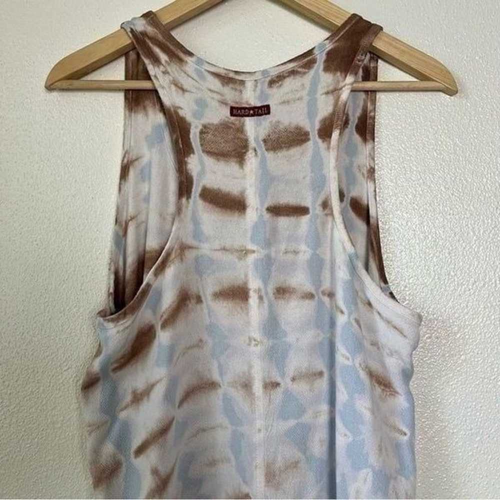 Hard Tail Tie Dye Dress Midi High Low Hem Sleevel… - image 5