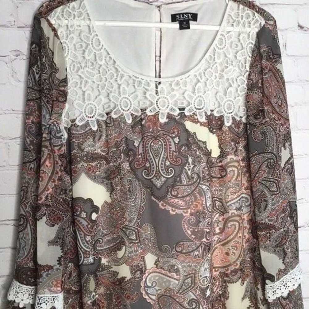 NWOT Slny Fashions Summer Women's Paisley Print L… - image 9