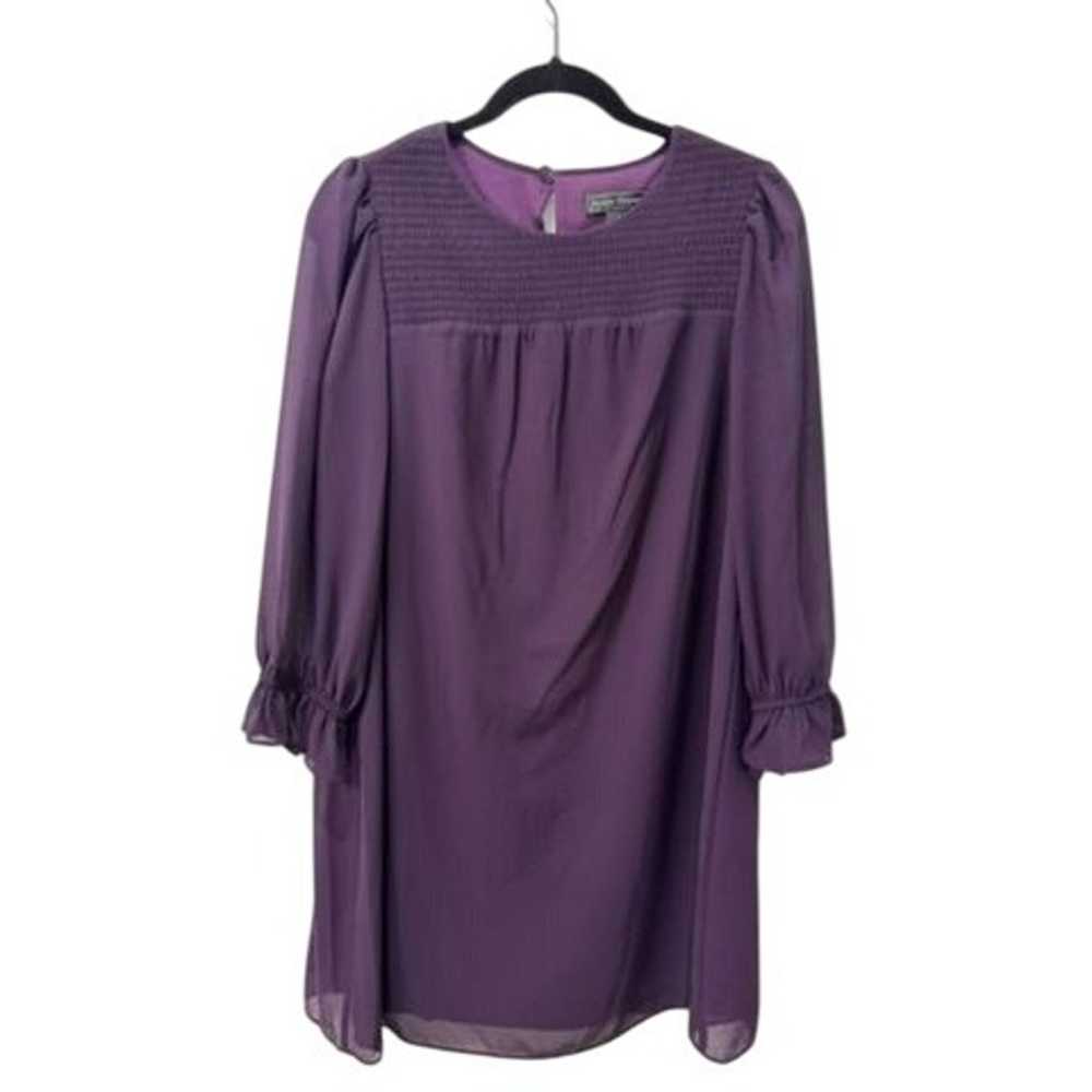 Purple Chiffon Dress Long Sleeve Jessica Howard 1… - image 1