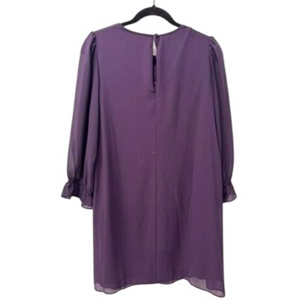 Purple Chiffon Dress Long Sleeve Jessica Howard 1… - image 3