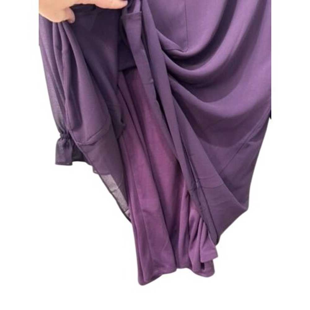 Purple Chiffon Dress Long Sleeve Jessica Howard 1… - image 5