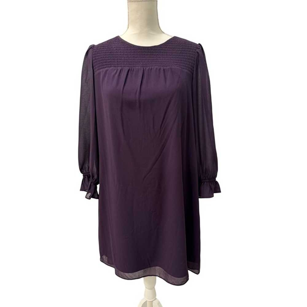 Purple Chiffon Dress Long Sleeve Jessica Howard 1… - image 7