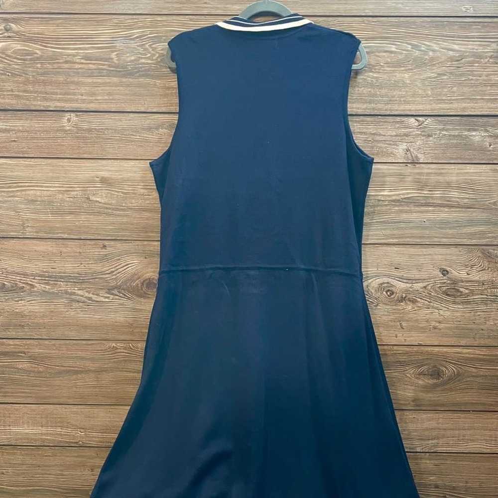 Preston & York Navy Long Knit Dress 100% Cotton S… - image 2