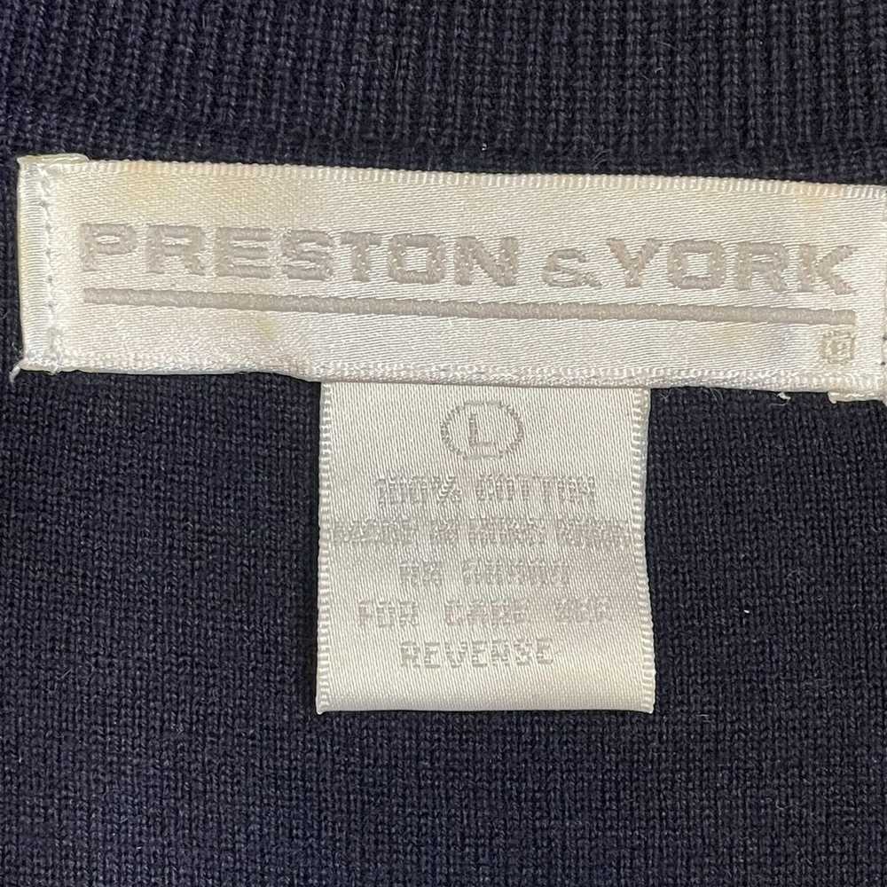 Preston & York Navy Long Knit Dress 100% Cotton S… - image 4