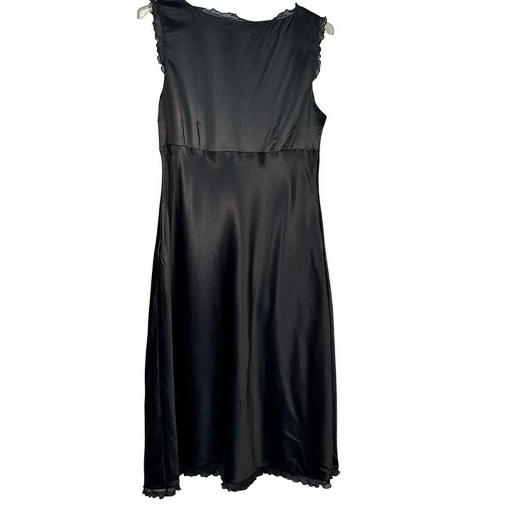 Banana Republic Size 16 Black Silk Sleeveless Dre… - image 3