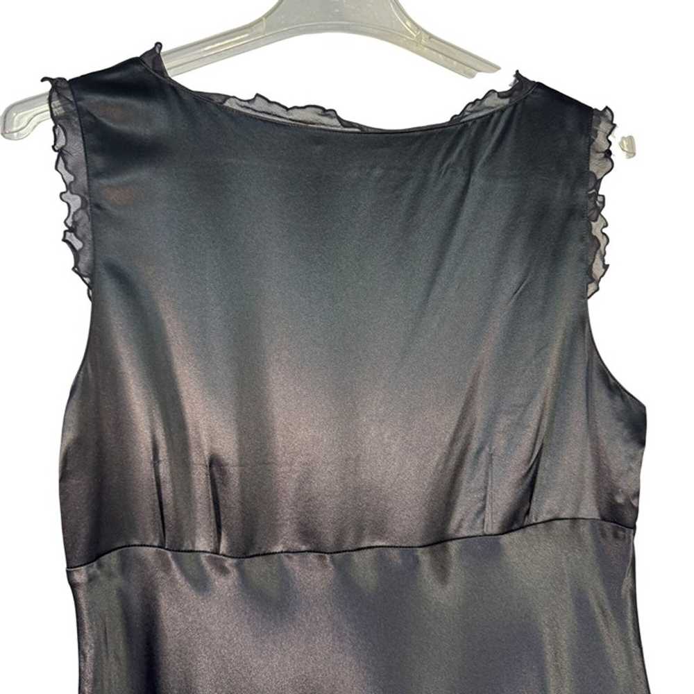 Banana Republic Size 16 Black Silk Sleeveless Dre… - image 4