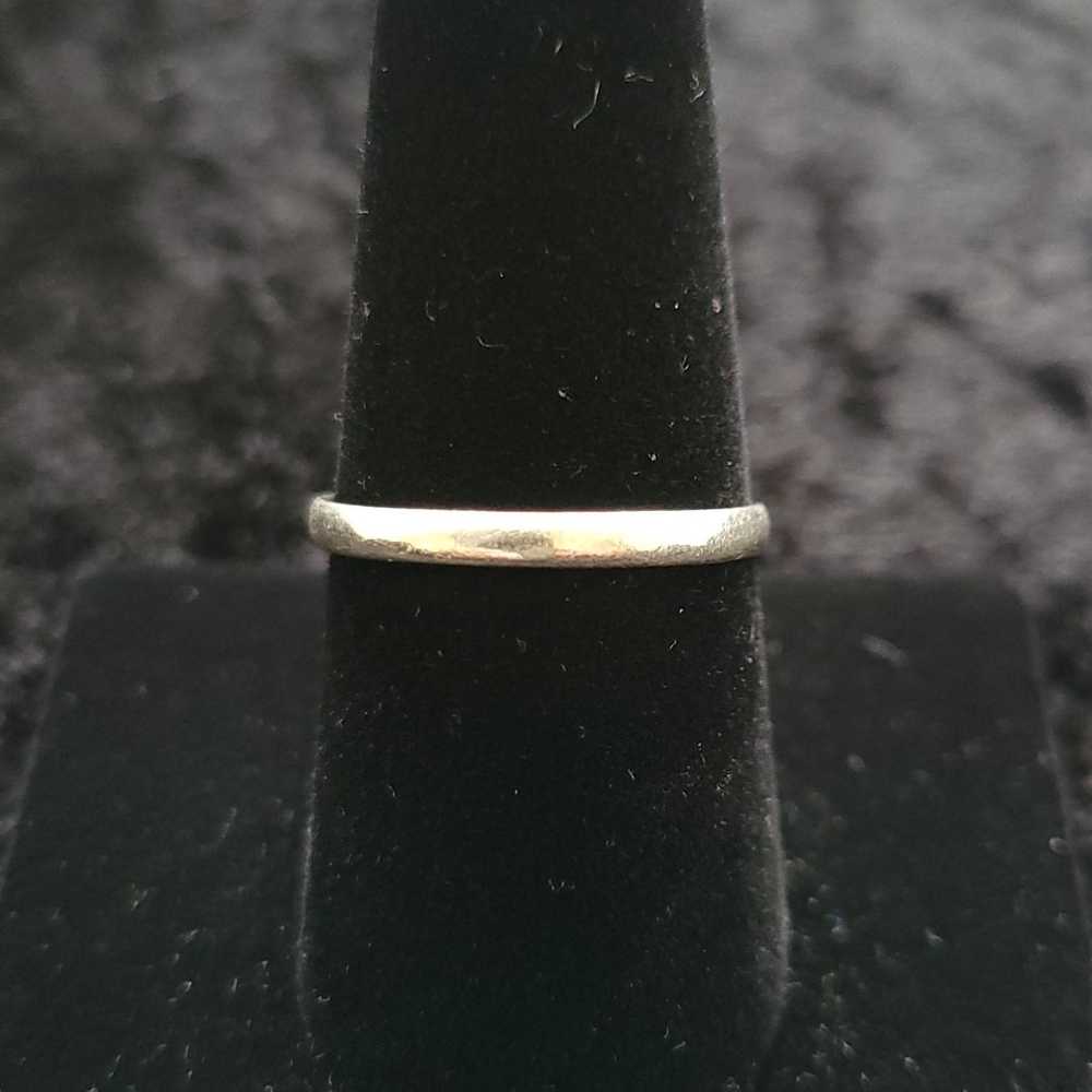 Sterling Silver vintage band ring - image 1