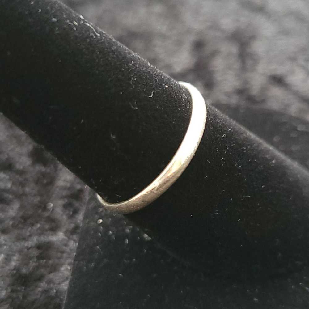 Sterling Silver vintage band ring - image 2